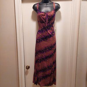 NWT purple floral maxi sun dress, size 9/10